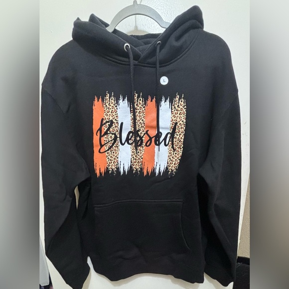 None Tops - “Blessed” Hoodie in Large Unisex